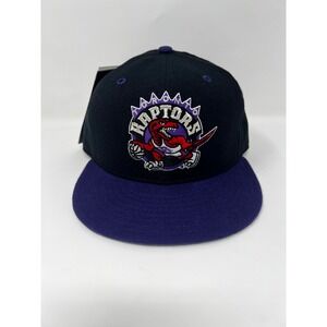 NWT Vintage New Era 5950 Pro Model Toronto Raptors fitted hat Sz 6 7/8 100% wool
